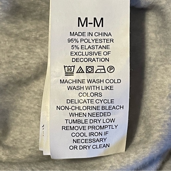 Kate Spade New York Gray Velour Long Sleeve "All Is Bright" Sweatshirt - Size M - Picture 5 of 7